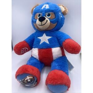 Build a Bear Workshop Captain America Marvel special edition 16” Retired